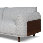 Ex Display - Prisha 3 Seater Sofa - Noah Silver Lining Sofa IGGY-Core