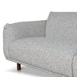 Ex Display - Prisha 3 Seater Sofa - Noah Silver Lining Sofa IGGY-Core
