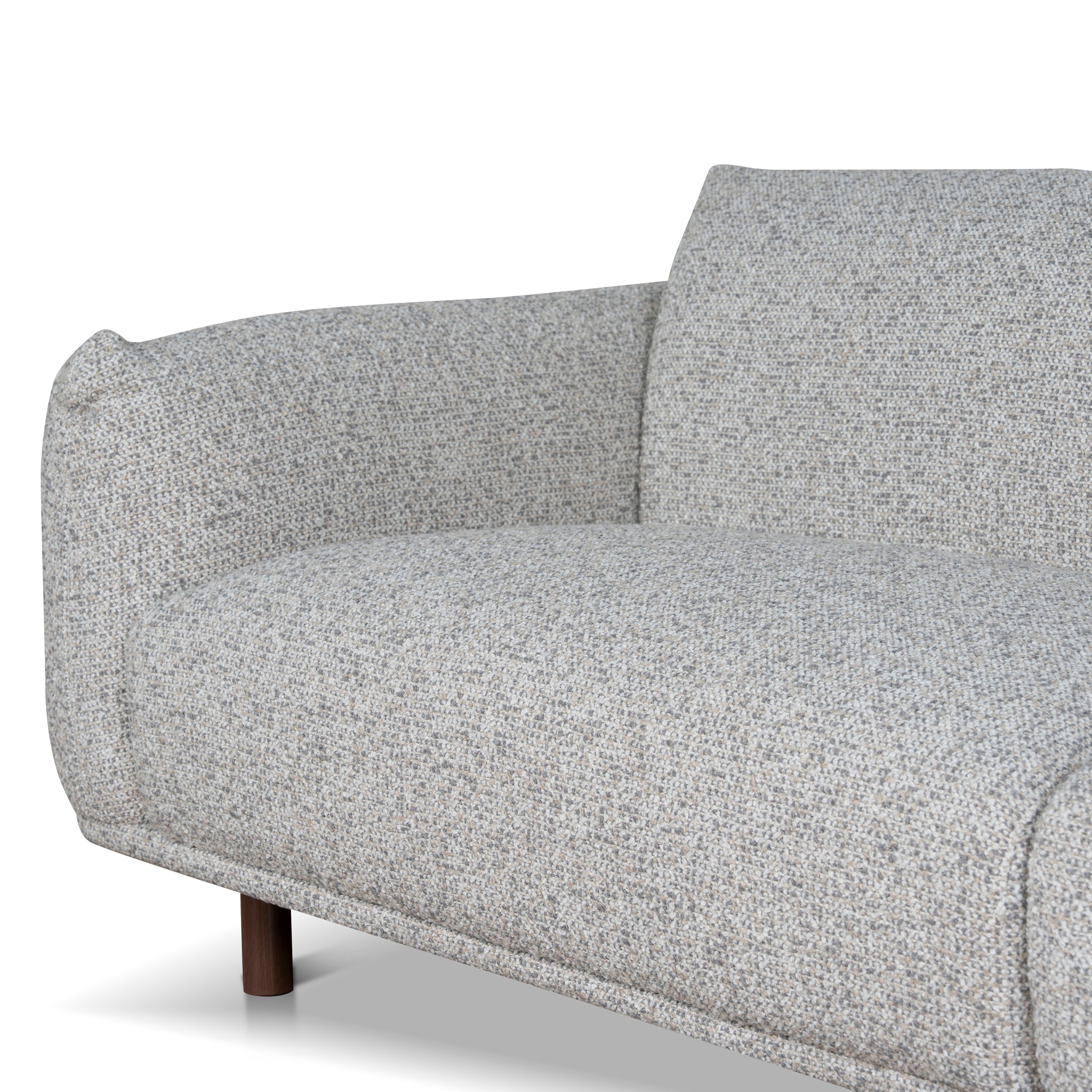 Ex Display - Prisha 3 Seater Sofa - Noah Silver Lining Sofa IGGY-Core