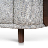 Ex Display - Prisha 3 Seater Sofa - Noah Silver Lining Sofa IGGY-Core