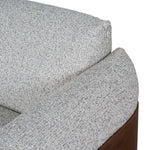 Ex Display - Prisha 3 Seater Sofa - Noah Silver Lining Sofa IGGY-Core