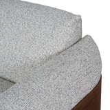 Ex Display - Prisha 3 Seater Sofa - Noah Silver Lining Sofa IGGY-Core