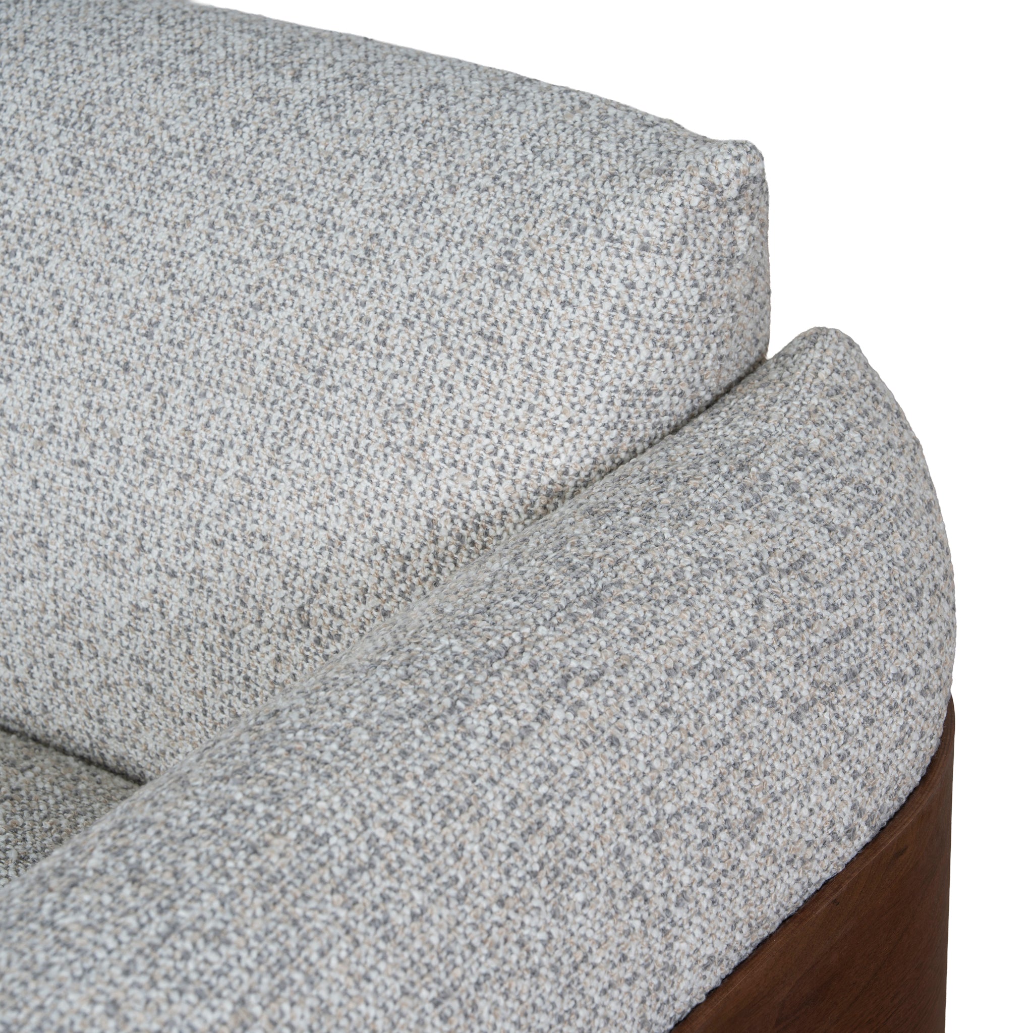 Ex Display - Prisha 3 Seater Sofa - Noah Silver Lining Sofa IGGY-Core
