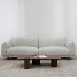 Prisha 3 Seater Sofa - Noah Silver Lining Sofa IGGY-Core