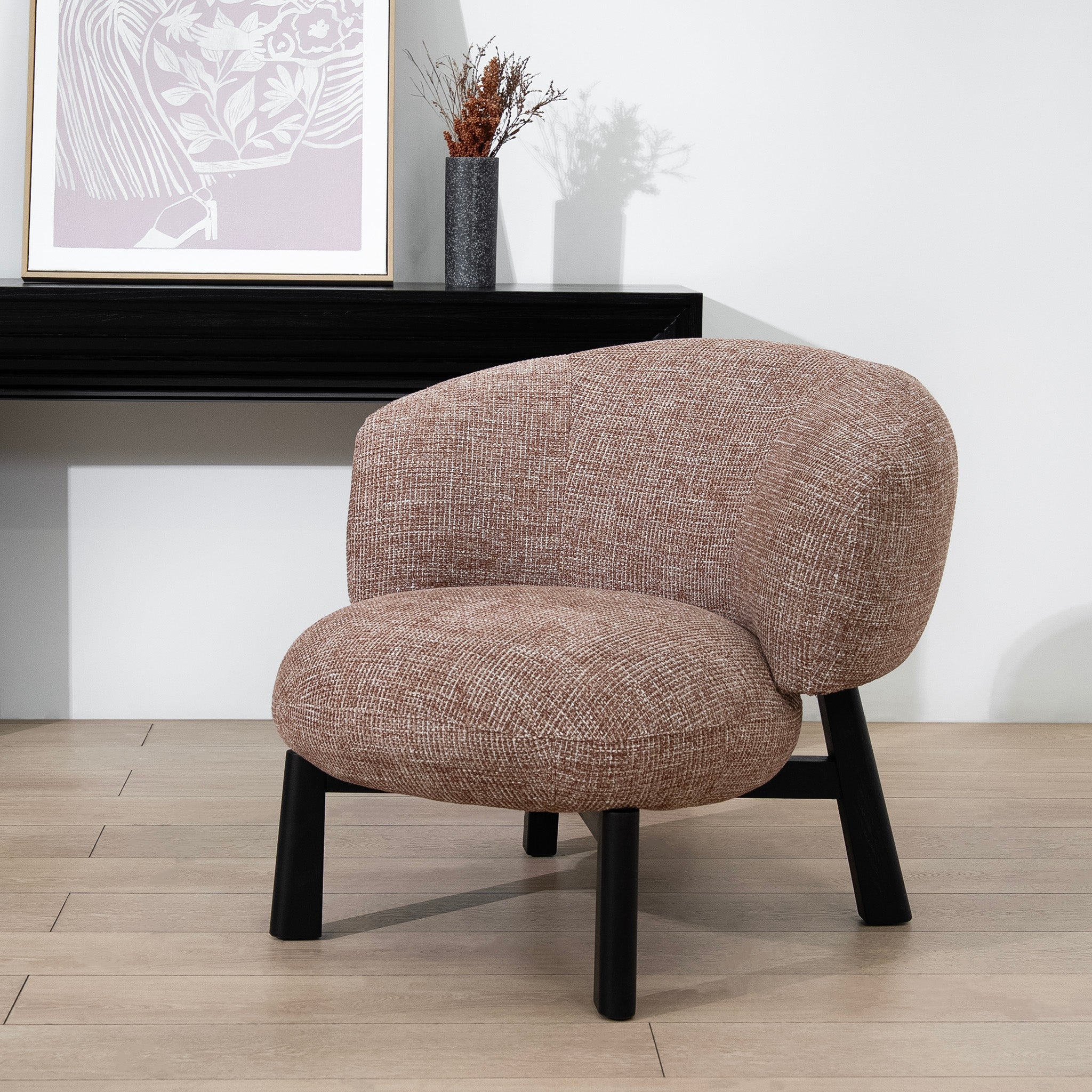 Helios Fabric Armchair - Santiago Copper Armchair KJ Sofa-Core
