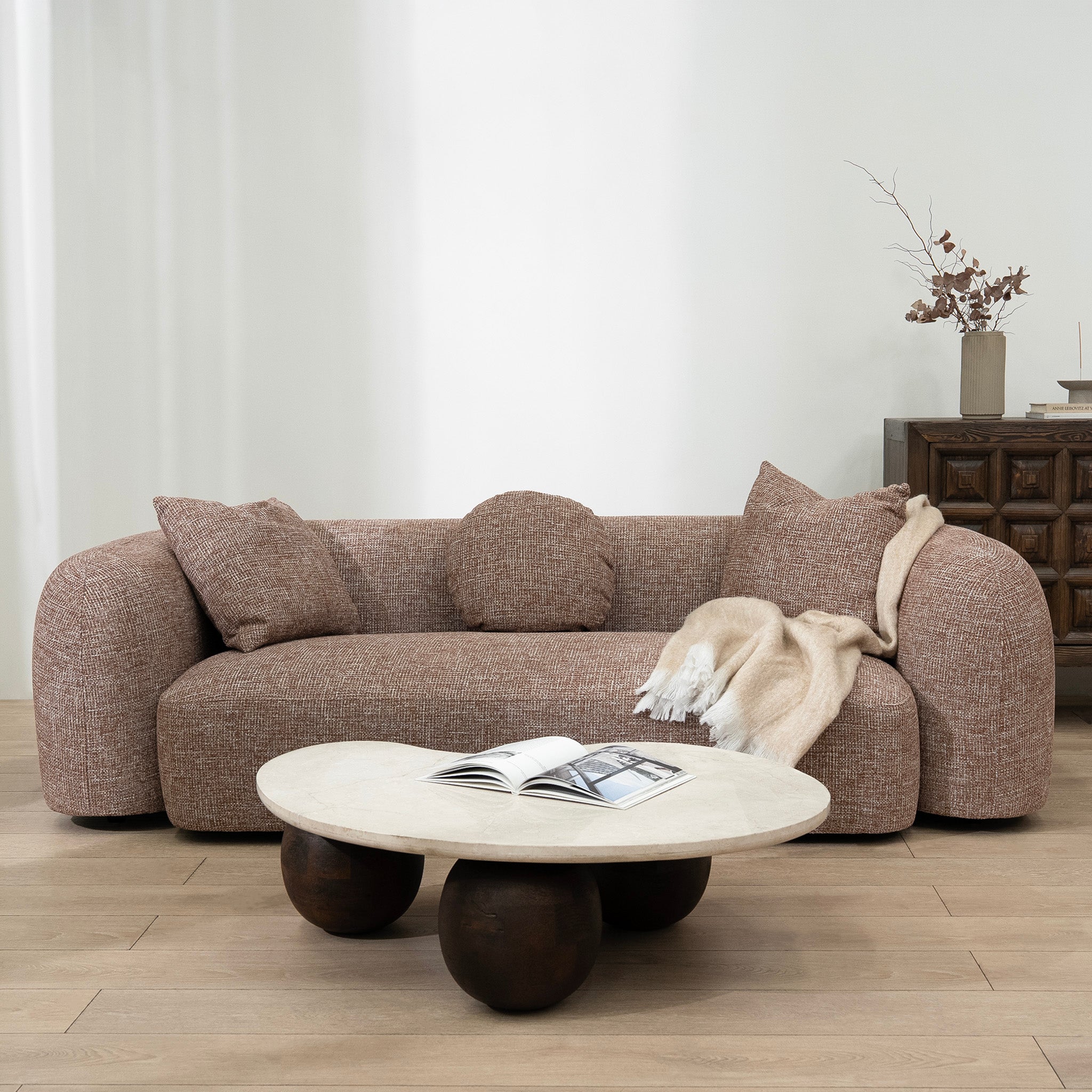 Justus 3 Seater Sofa - Santiago Copper sofa Ace-Core