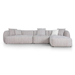 Ravello 4 Seater Right Chaise Sofa - Plush Spec Brown Chaise Lounge Ace-Core