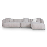 Ravello 4 Seater Right Chaise Sofa - Plush Spec Brown Chaise Lounge Ace-Core