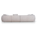 Ravello 4 Seater Right Chaise Sofa - Plush Spec Brown Chaise Lounge Ace-Core