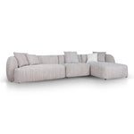 Ravello 4 Seater Right Chaise Sofa - Plush Spec Brown Chaise Lounge Ace-Core