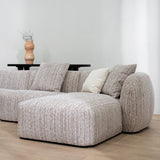 Ravello 4 Seater Right Chaise Sofa - Plush Spec Brown Chaise Lounge Ace-Core