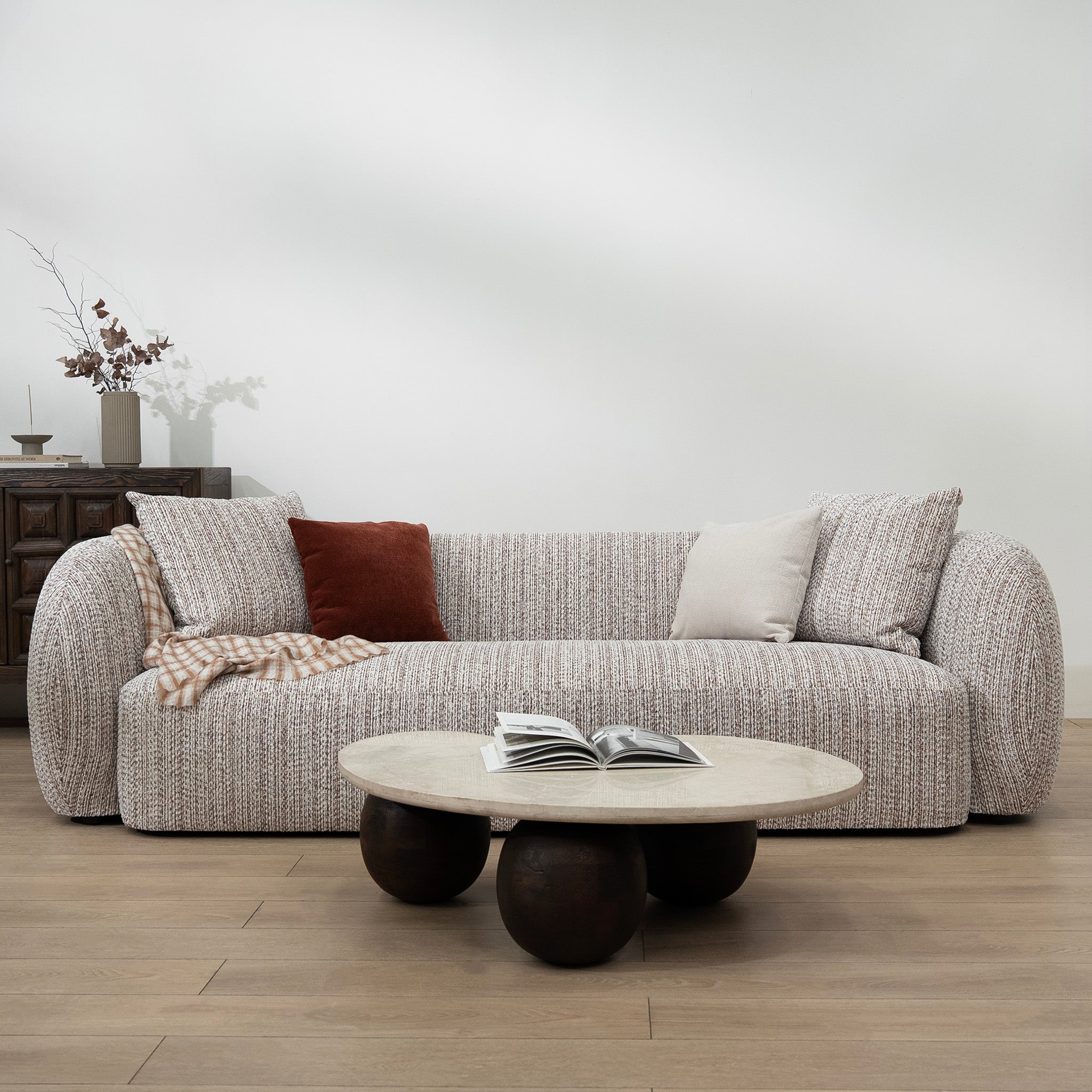 Ravello 4 Seater Sofa - Plush Spec Brown Sofa Ace-Core