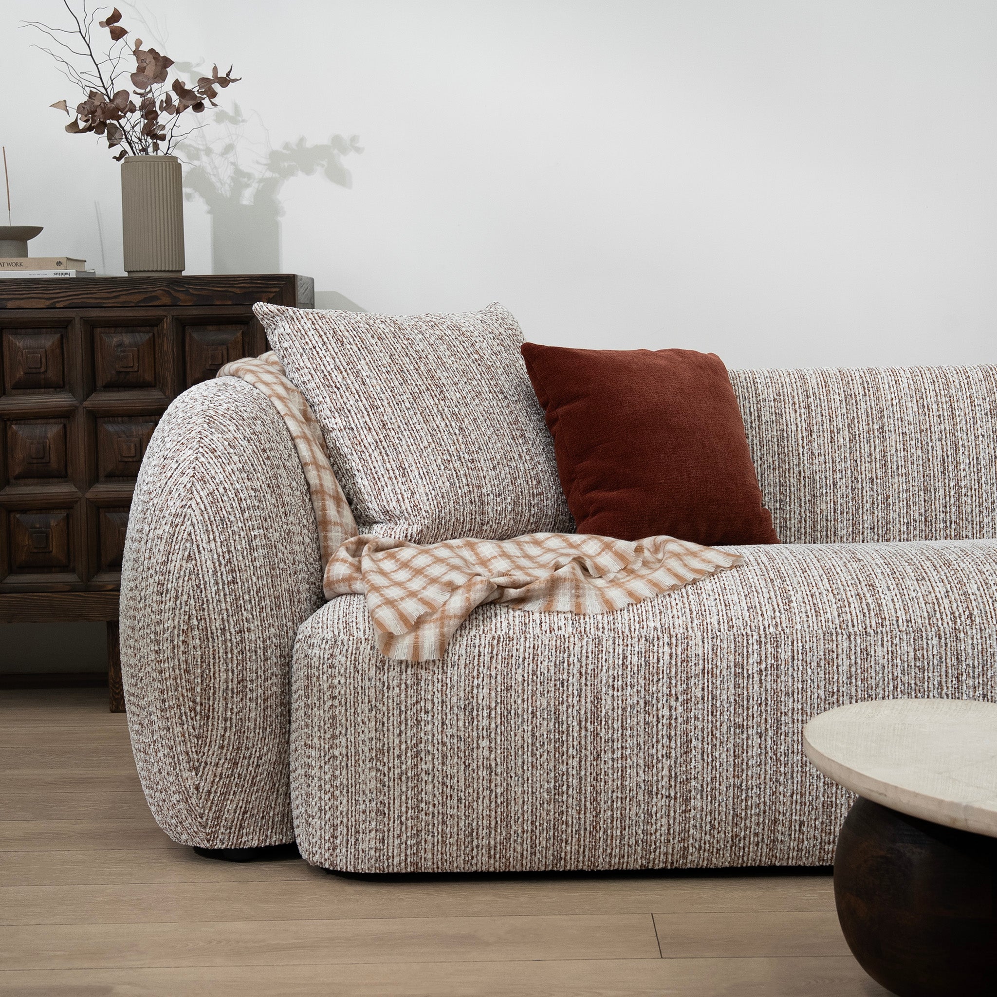 Ravello 4 Seater Sofa - Plush Spec Brown Sofa Ace-Core