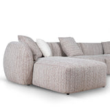 Ravello 4 Seater Left Chaise Sofa - Plush Spec Brown Chaise Lounge Ace-Core