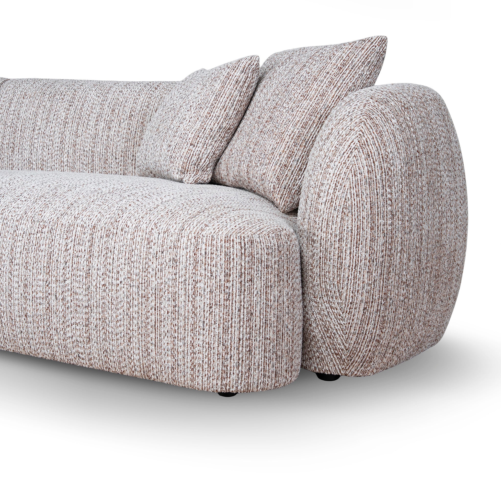 Ravello 4 Seater Left Chaise Sofa - Plush Spec Brown Chaise Lounge Ace-Core