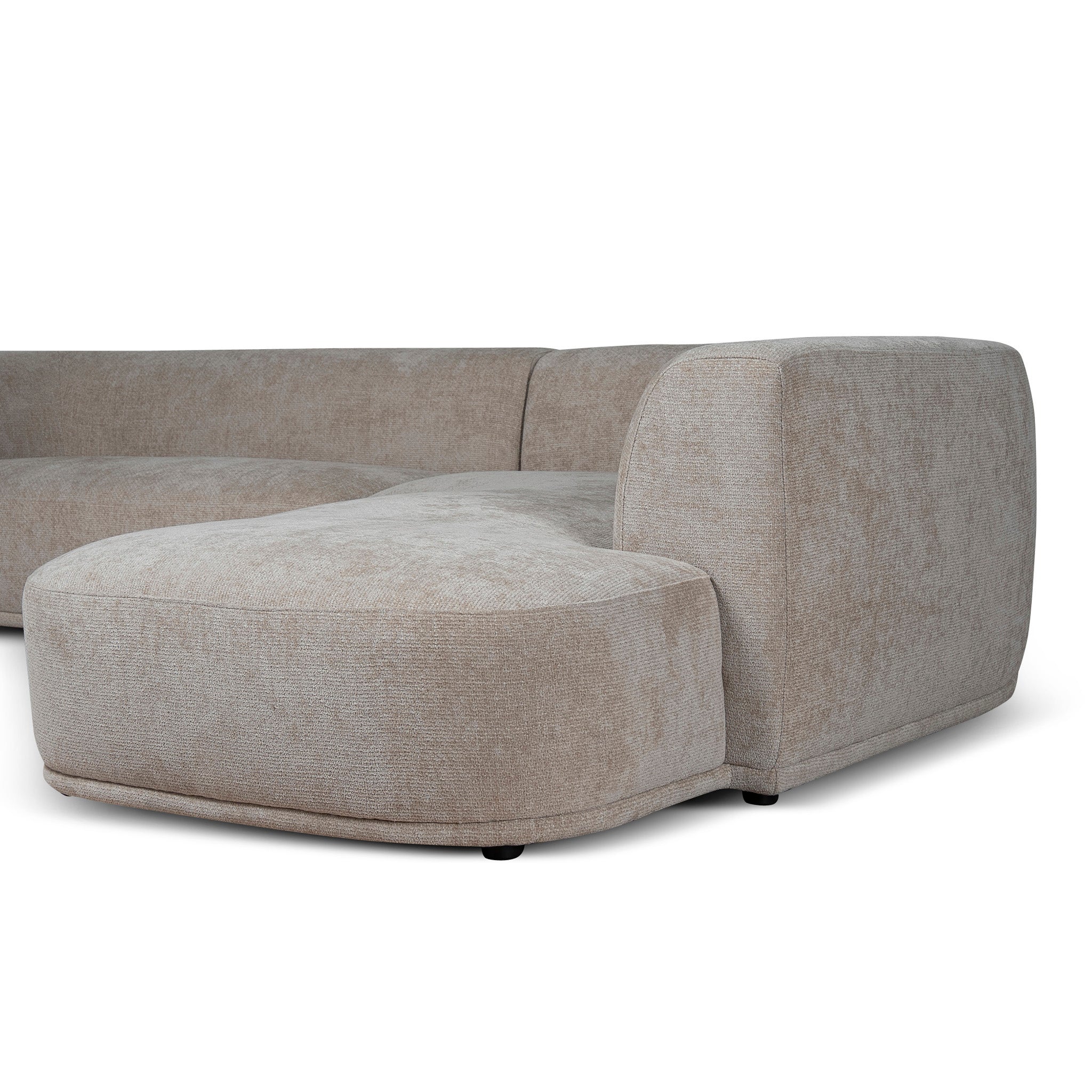 Cavallo 4 Seater Right Chaise Sofa - Lila Beige Chaise Lounge Ace-Core