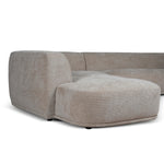 Cavallo 4 Seater Left Chaise Sofa - Lila Beige Chaise Lounge Ace-Core