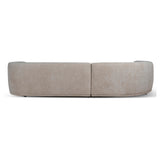 Cavallo 4 Seater Left Chaise Sofa - Lila Beige Chaise Lounge Ace-Core