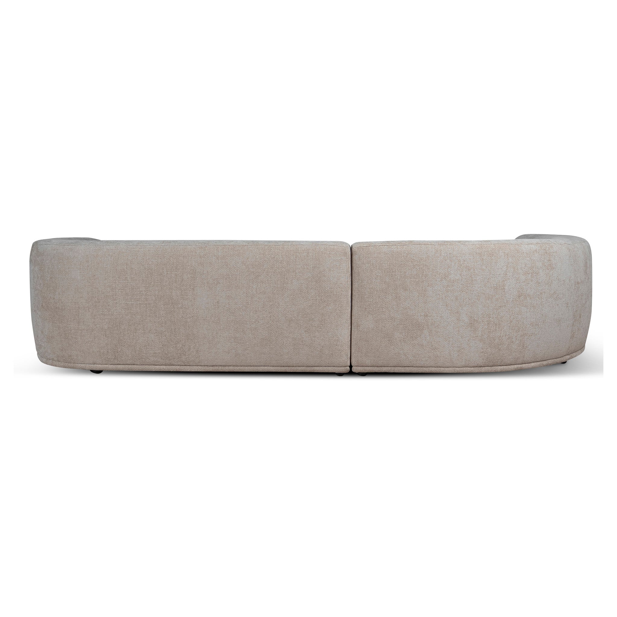 Cavallo 4 Seater Left Chaise Sofa - Lila Beige Chaise Lounge Ace-Core