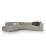 Cavallo 4 Seater Left Chaise Sofa - Lila Beige Chaise Lounge Ace-Core
