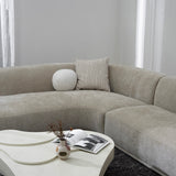 Cavallo 4 Seater Left Chaise Sofa - Lila Beige Chaise Lounge Ace-Core