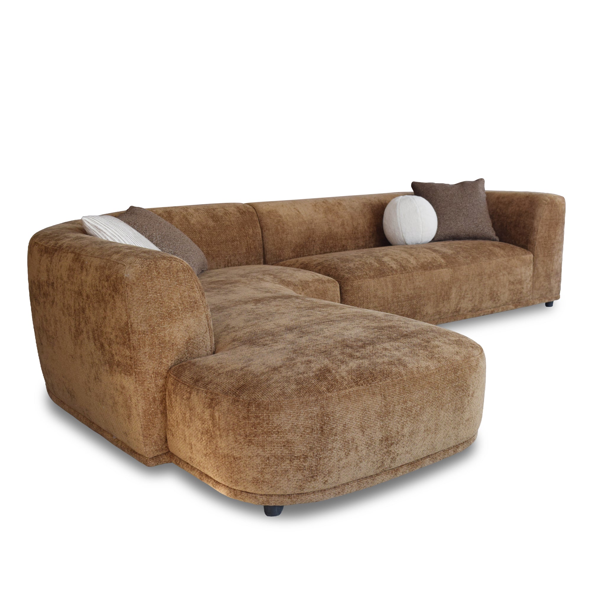Cavallo 4 Seater Right Chaise Sofa - Lila Nutmeg Chaise Lounge Ace-Core