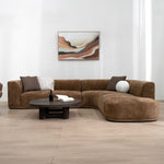 Cavallo 4 Seater Right Chaise Sofa - Lila Nutmeg Chaise Lounge Ace-Core