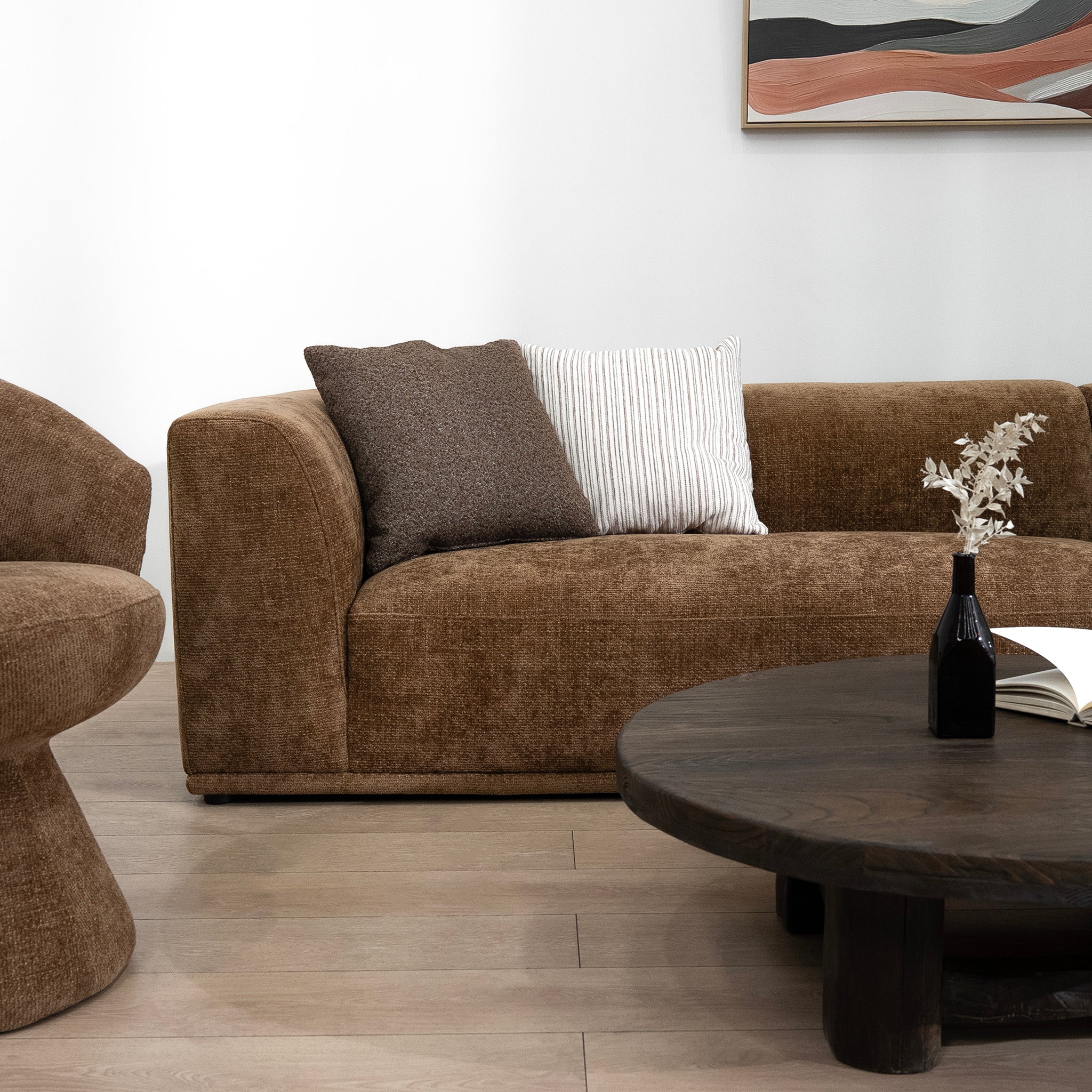 Cavallo 4 Seater Right Chaise Sofa - Lila Nutmeg Chaise Lounge Ace-Core