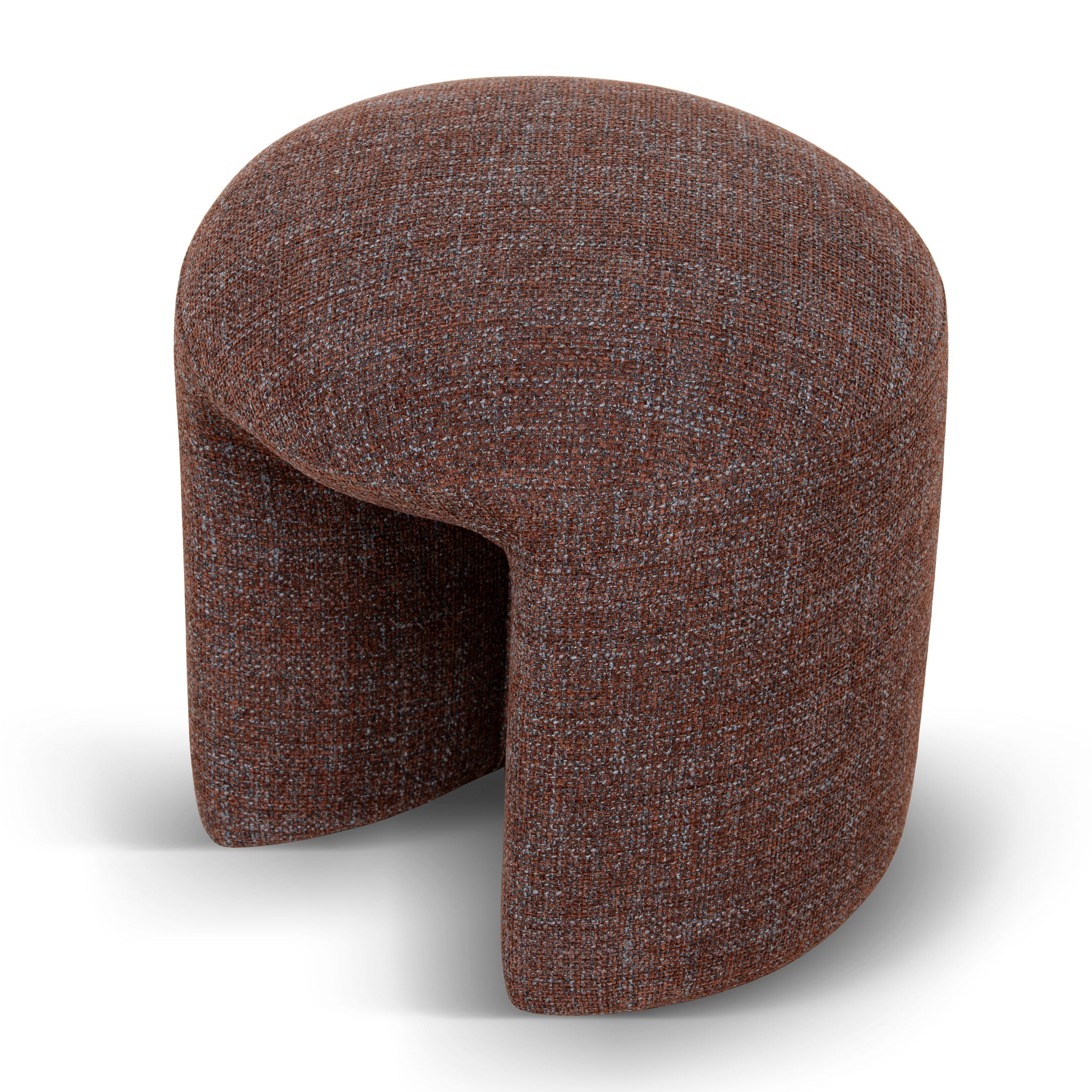 Everet Round Ottoman - Moss Brown Ottoman Yay Sofa-Core