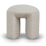 Everet Round Ottoman - Oatmeal Beige Ottoman Yay Sofa-Core