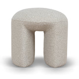 Everet Round Ottoman - Cream Beige Ottoman Yay Sofa-Core