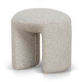 Everet Round Ottoman - Cream Beige Ottoman Yay Sofa-Core