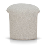 Everet Round Ottoman - Oatmeal Beige Ottoman Yay Sofa-Core