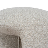Everet Round Ottoman - Cream Beige Ottoman Yay Sofa-Core