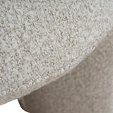 Everet Round Ottoman - Cream Beige Ottoman Yay Sofa-Core