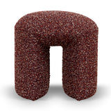 Everet Round Ottoman - Autumn Red Ottoman Yay Sofa-Core