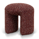 Everet Round Ottoman - Autumn Red Ottoman Yay Sofa-Core