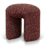 Everet Round Ottoman - Autumn Red Ottoman Yay Sofa-Core