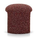 Everet Round Ottoman - Autumn Red Ottoman Yay Sofa-Core