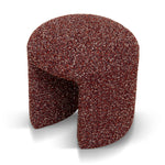 Everet Round Ottoman - Autumn Red Ottoman Yay Sofa-Core