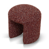 Everet Round Ottoman - Autumn Red Ottoman Yay Sofa-Core