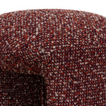 Everet Round Ottoman - Autumn Red Ottoman Yay Sofa-Core