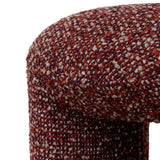 Everet Round Ottoman - Autumn Red Ottoman Yay Sofa-Core