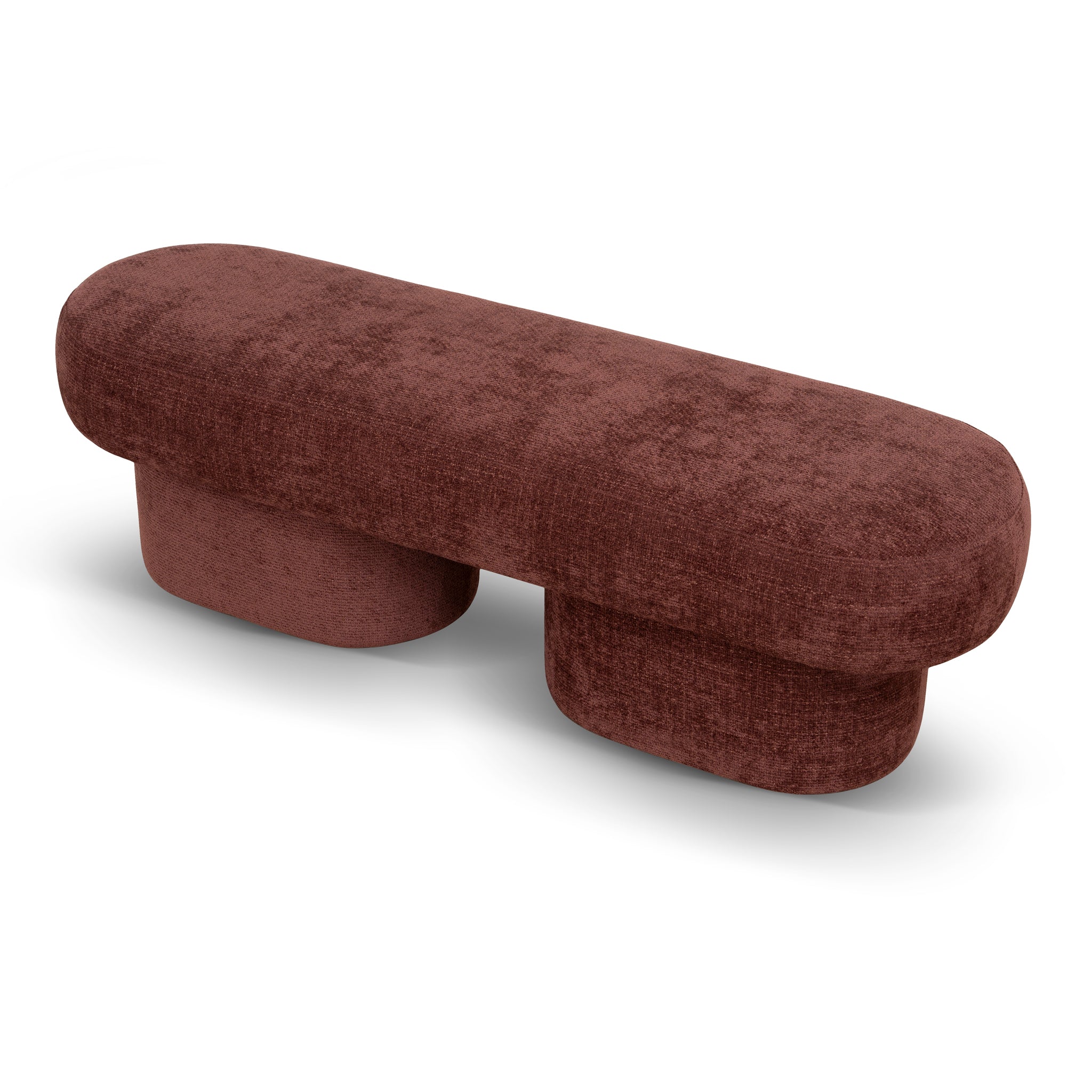 Kopitar 1.5m Long Ottoman Bench - Lila Burgundy Ottoman Yay Sofa-Core