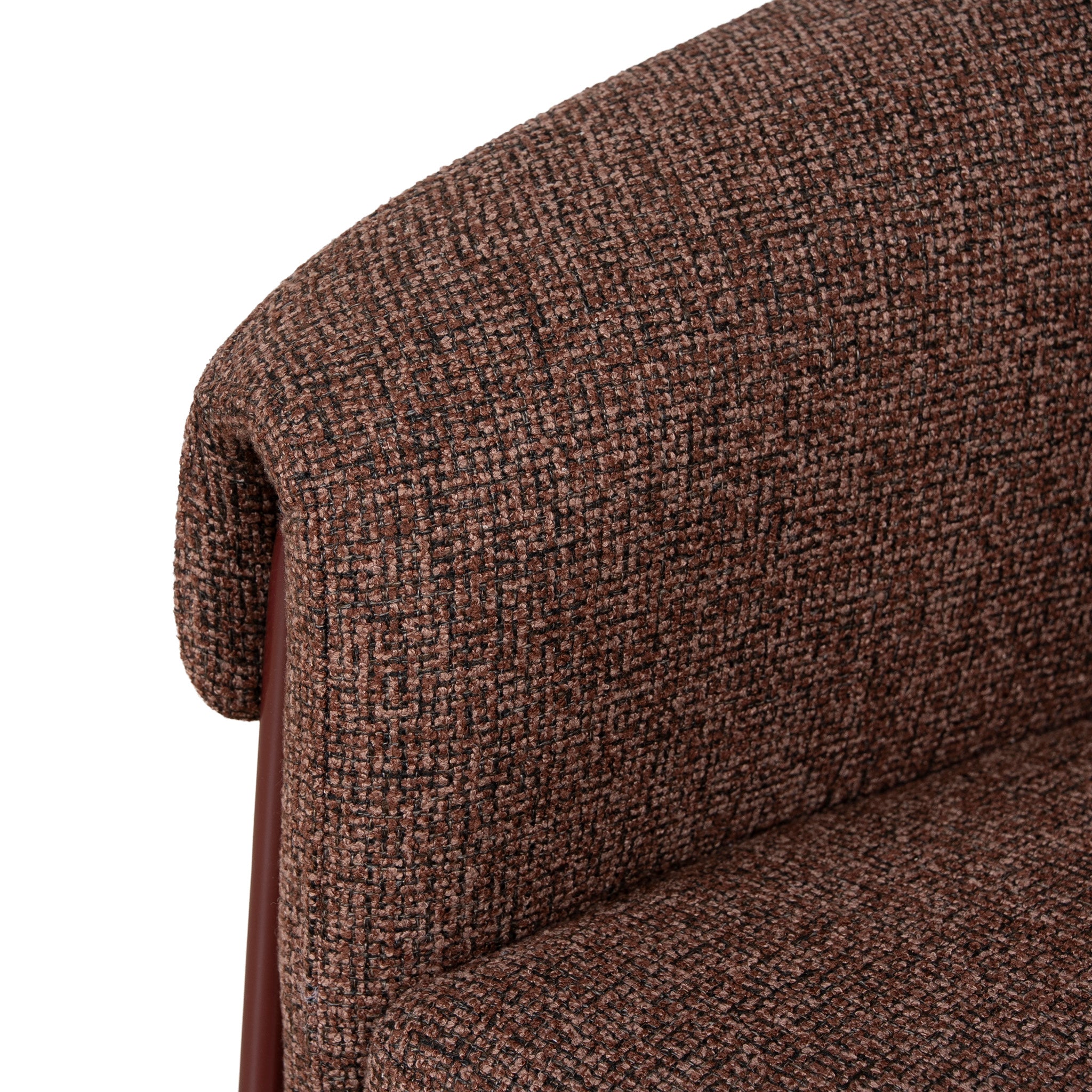 Lunaro Dark Red Armchair - Verona Tawn Armchair Cino-Core