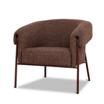 Lunaro Dark Red Armchair - Verona Tawn Armchair Cino-Core