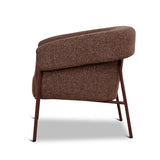Lunaro Dark Red Armchair - Verona Tawn Armchair Cino-Core