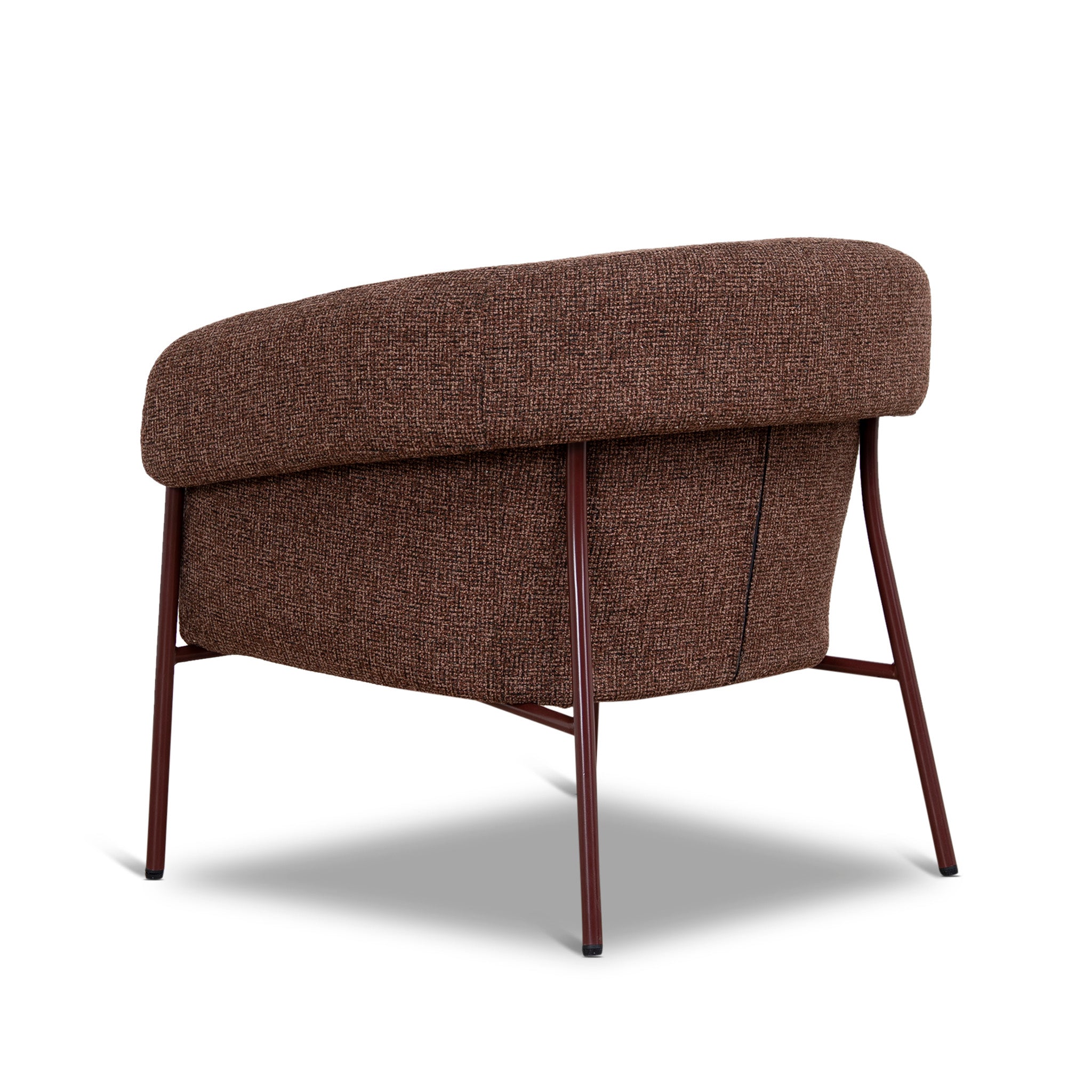 Lunaro Dark Red Armchair - Verona Tawn Armchair Cino-Core