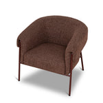 Lunaro Dark Red Armchair - Verona Tawn Armchair Cino-Core