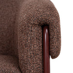 Lunaro Dark Red Armchair - Verona Tawn Armchair Cino-Core